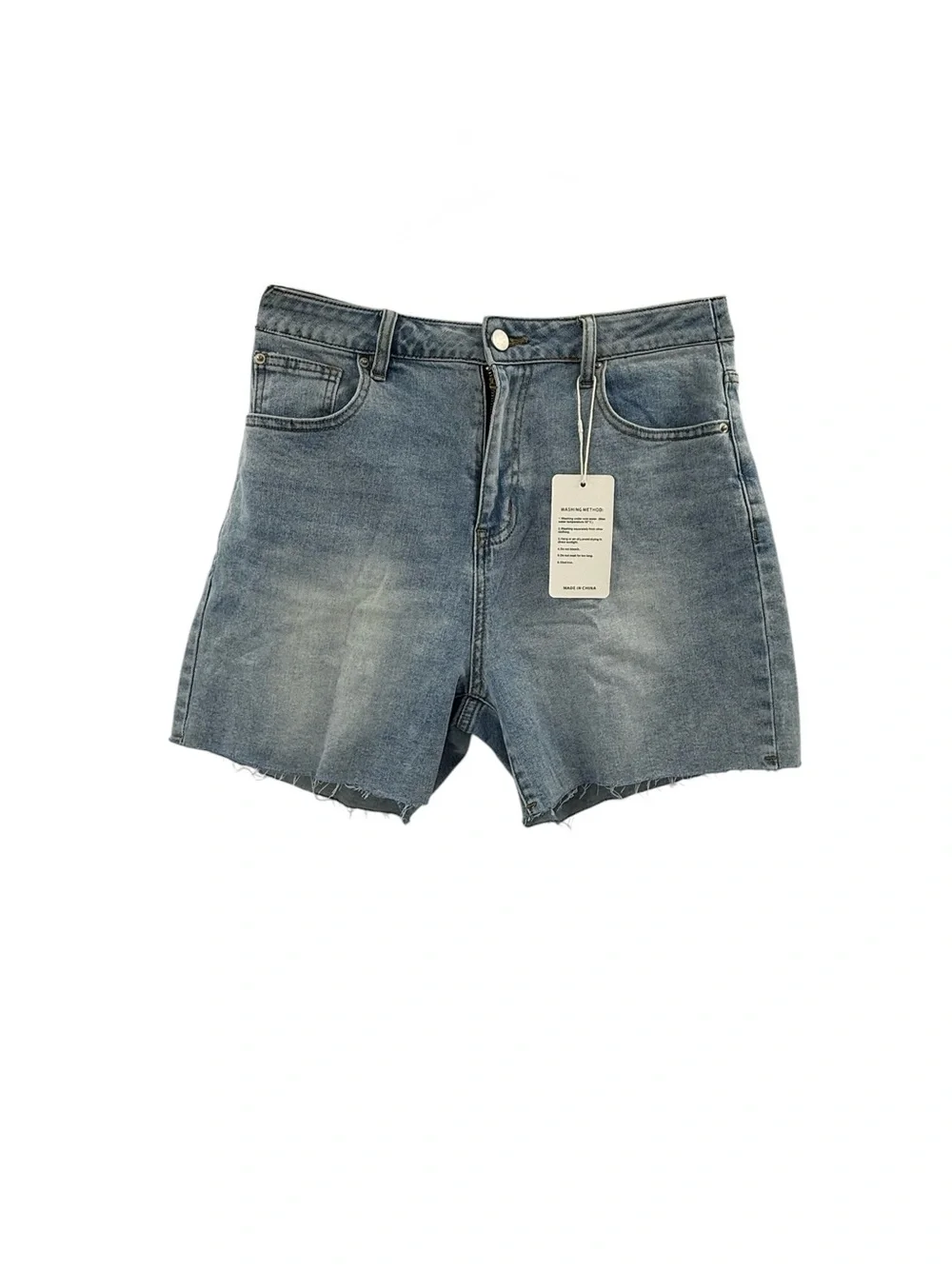 High Waist Jean Shorts Cutoff Long Denim Mom Shorts
